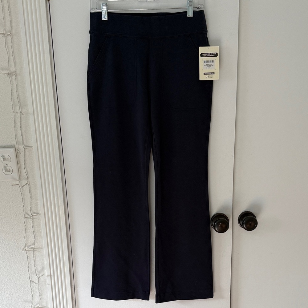 Duluth Trading Co NoGA Naturale Cotton Women's Navy Boot Cut Pants